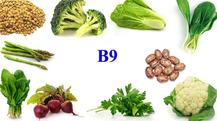 vitamina B9 nei prodotti per la potenza